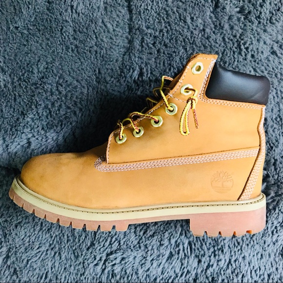 Timberland Boys 12909 Brown Leather Round Toe Lace Up Ankle Boots Size 5 M - Picture 8 of 13